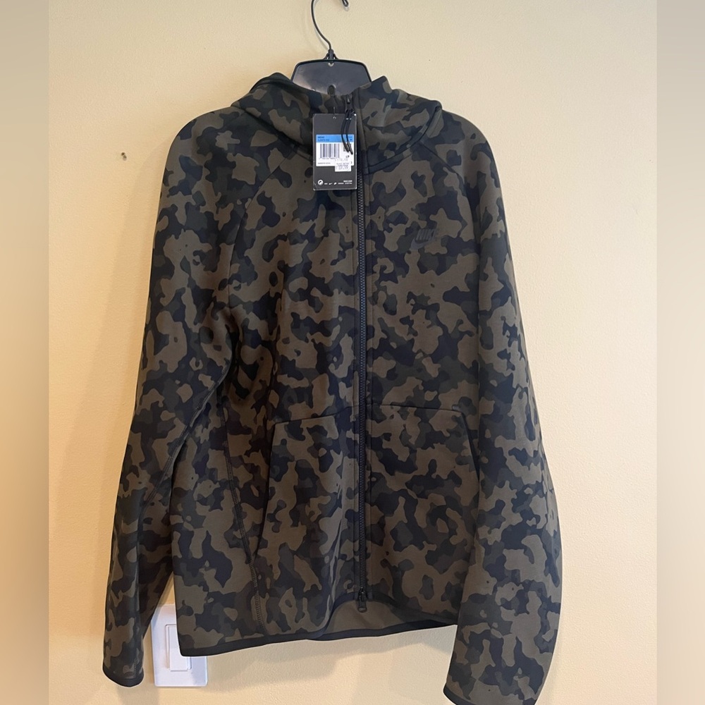 Green Camo “Nike” Tech Fleece Hoodie